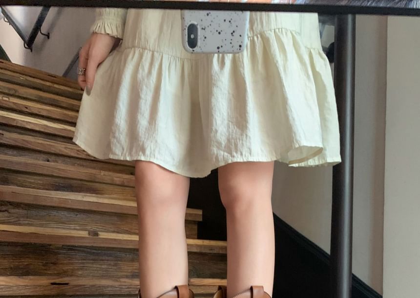 Cowboy Embroidered Leather Faux Chunky Mid-Calf Heel Boots