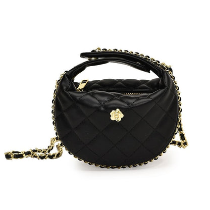 Bag Strap Faux Leather Chain Quilted Crossbody