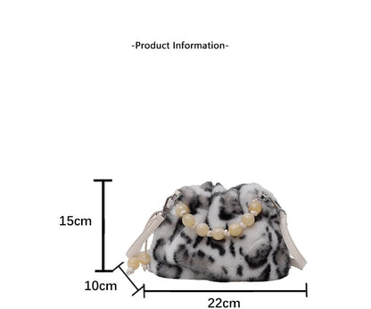 Crossbody Bag Fluffy Beaded