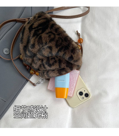 Crossbody Bag Fluffy Beaded