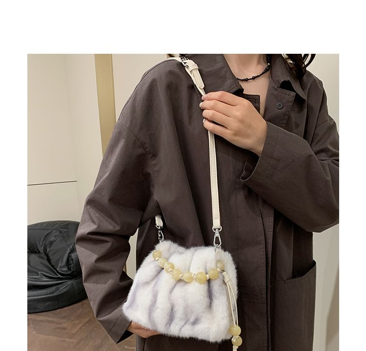 Crossbody Bag Fluffy Beaded