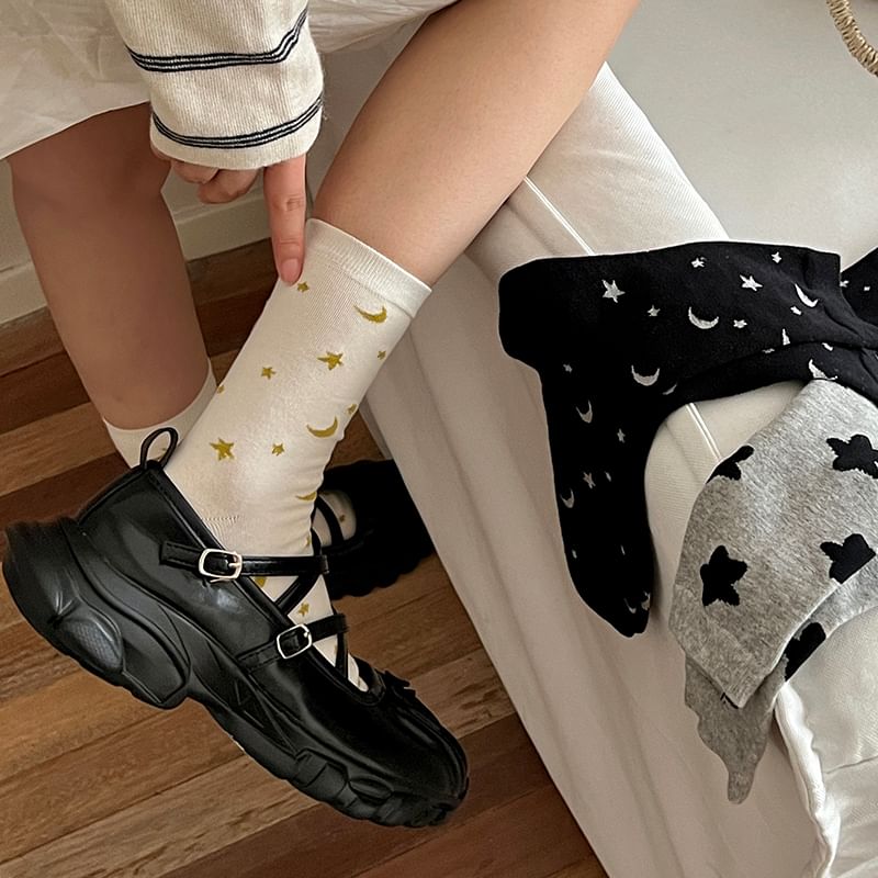 Star Print Socks