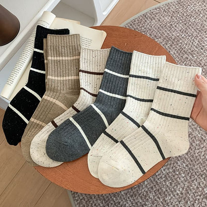 Striped Ribbed Socks