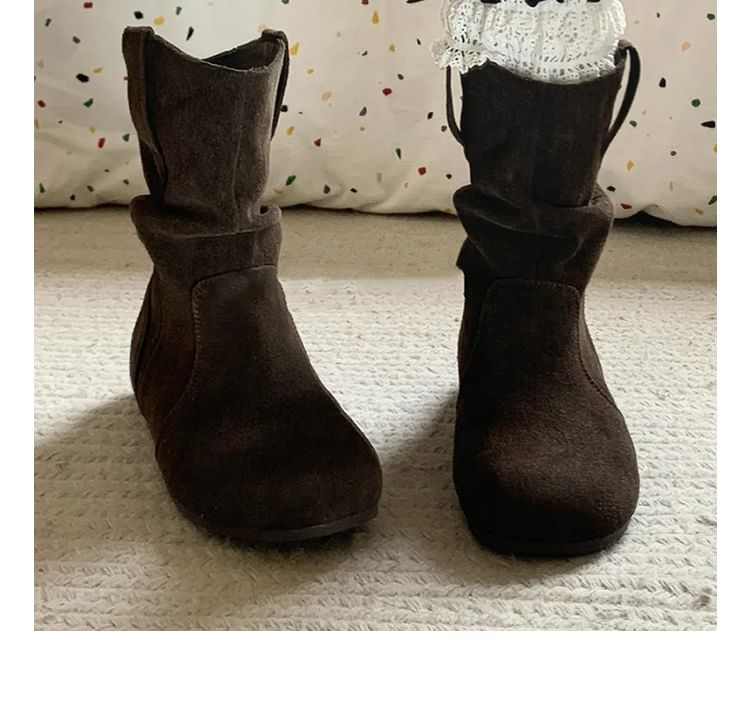 Chaussettes unies à bordure en dentelle / Ensemble