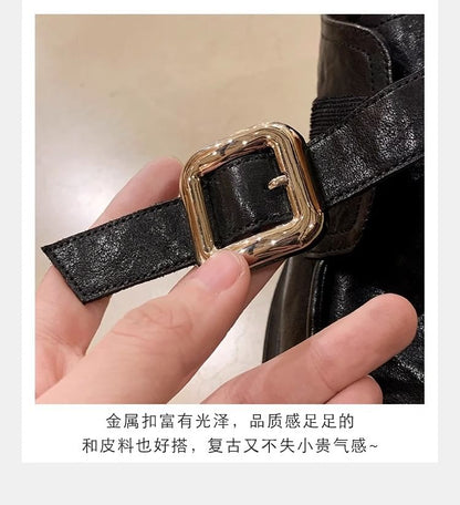 Platform Buckled Shoes