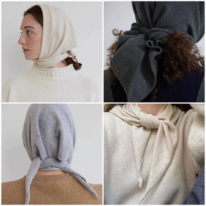 Wool Scarf Triangle Plain