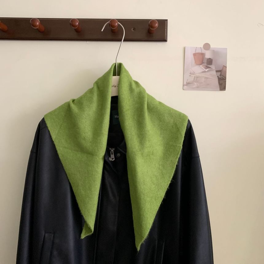 Wool Scarf Triangle Plain