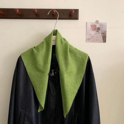 Wool Scarf Triangle Plain