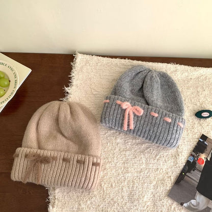 Bow Knit Beanie