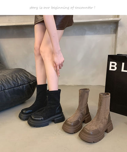 Platform Flat Boots