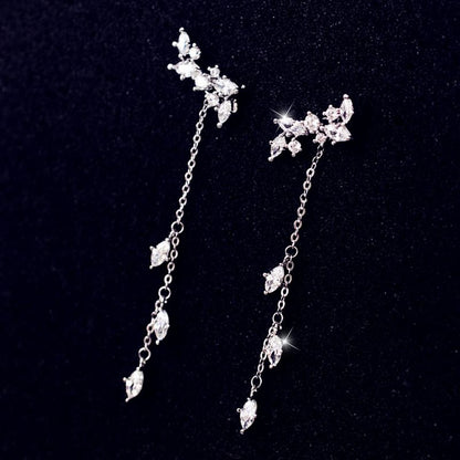 Earring Alloy Rhinestone Dangle