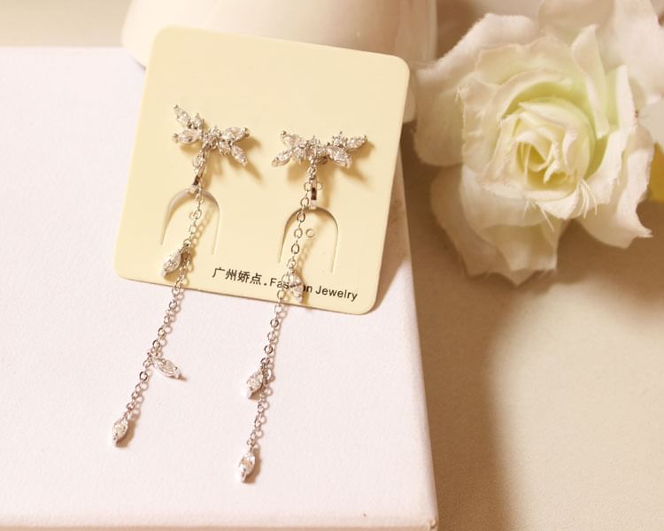 Earring Alloy Rhinestone Dangle