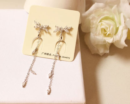 Earring Alloy Rhinestone Dangle