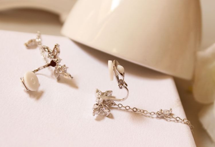 Earring Alloy Rhinestone Dangle