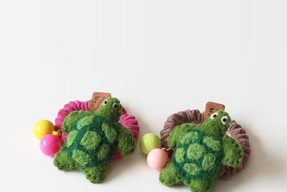 Turtle Felt Hair Tie