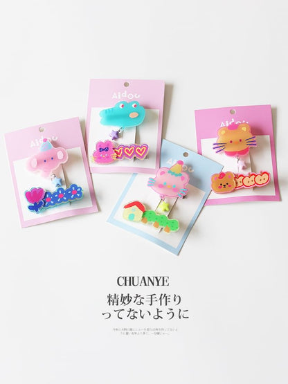 Set of 2: Cartoon Hair Clip