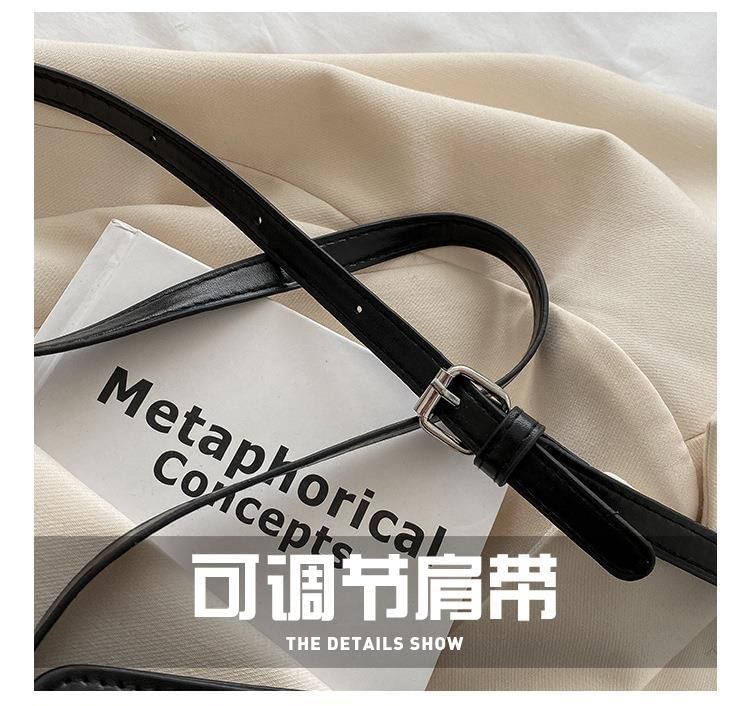 Crossbody Faux Leather Bag Lettering