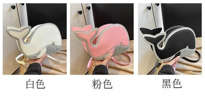 Faux Leather Dolphin Bag Crossbody