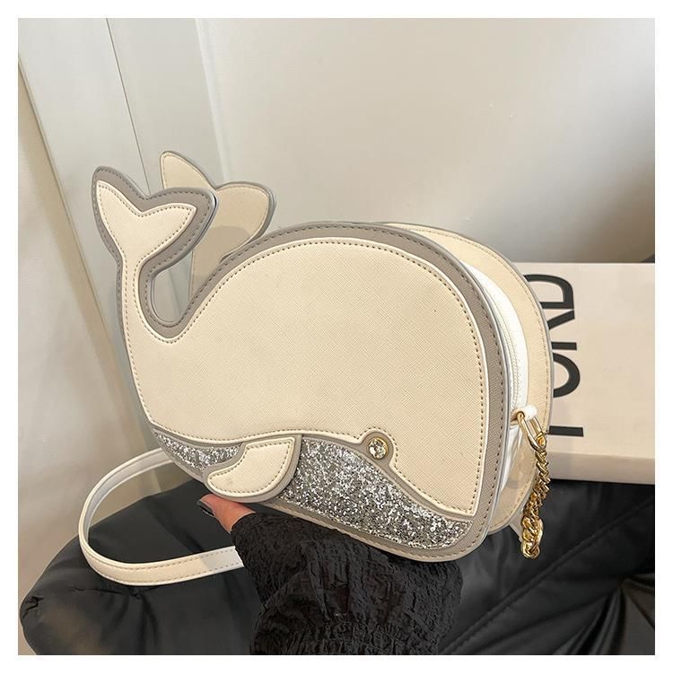 Faux Leather Dolphin Bag Crossbody