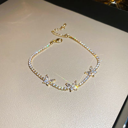 Butterfly Bracelet Rhinestone