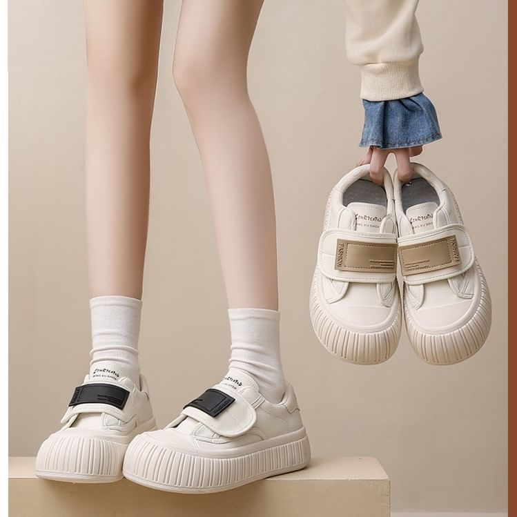 Hook-And-Loop Platform Sneakers