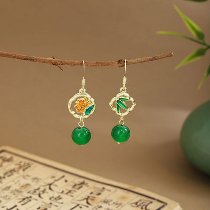 Faux Gemstone Dangle Earring