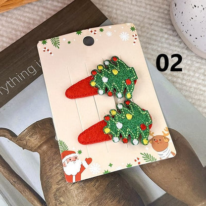 Set of 2: Christmas Hair Clip