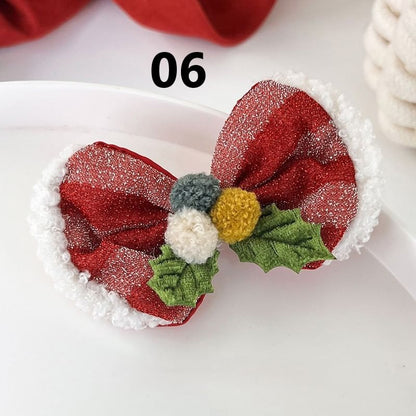 Christmas Fabric Hair Clip / Headband / Set