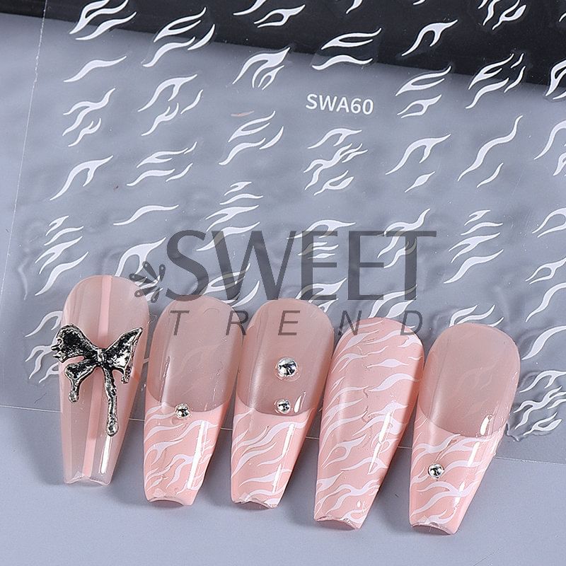 Flame Nail Art Stickers