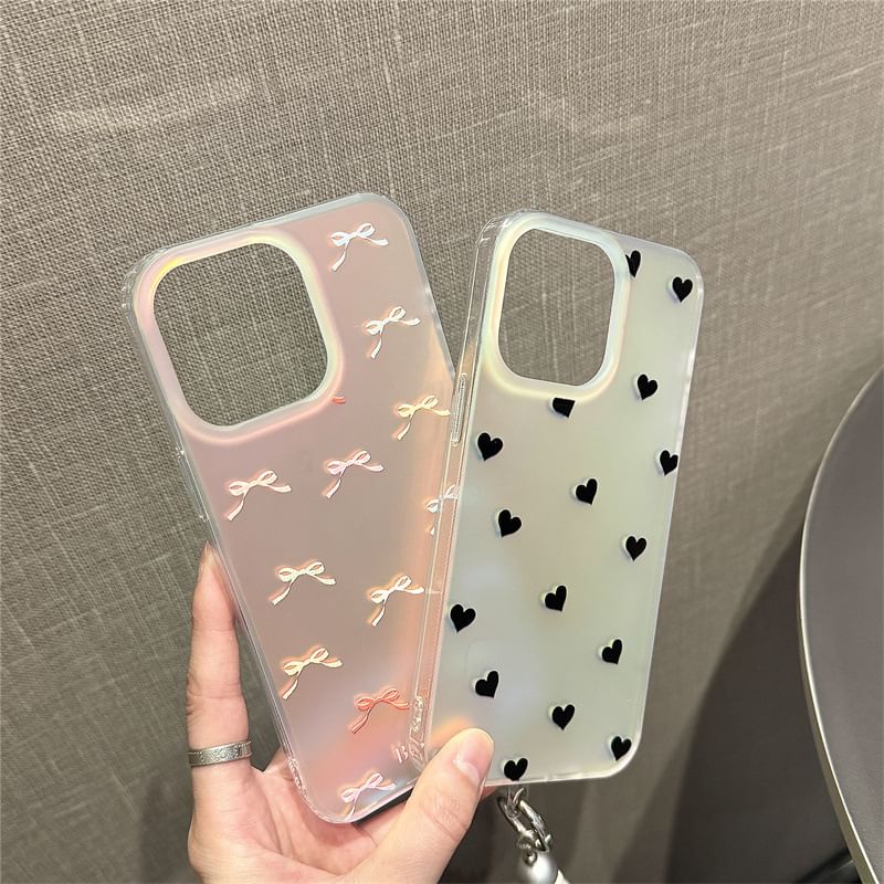 Polka Dot / Bow / Heart Phone Case / Strap / Set