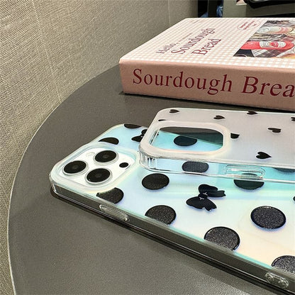 Polka Dot / Bow / Heart Phone Case / Strap / Set