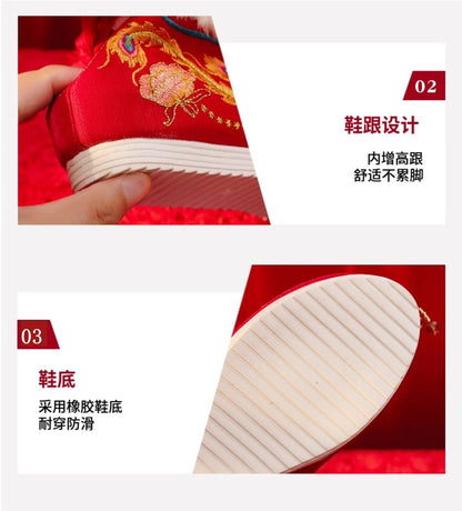 (Various Heel Beaded Hidden Embroidered Designs) Pumps Wedge