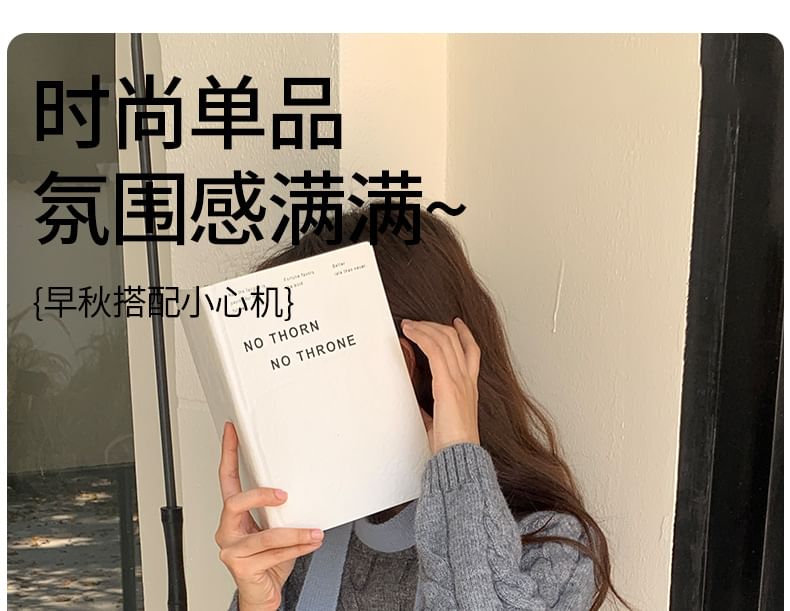 Scarf Narrow Knit Plain