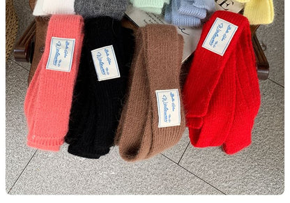 Scarf Narrow Knit Plain