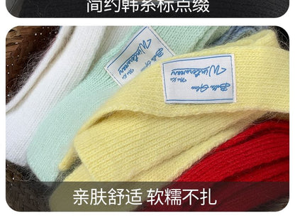 Scarf Narrow Knit Plain