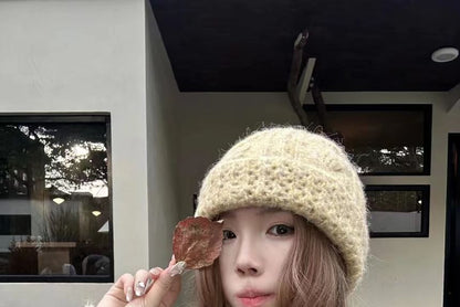 Knit Cable Beanie Plain