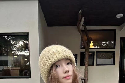 Knit Cable Beanie Plain