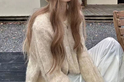 Knit Cable Beanie Plain