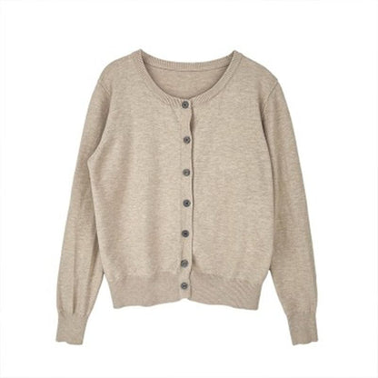 Round-Neck Light Cardigan