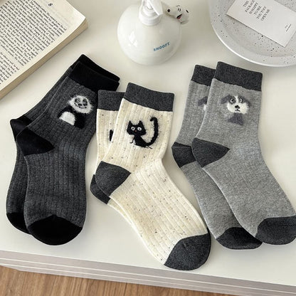 Cartoon Animal Patterned Short Socks