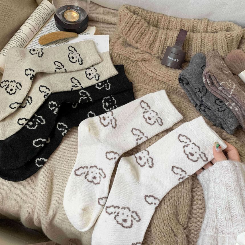 Dog Print Socks