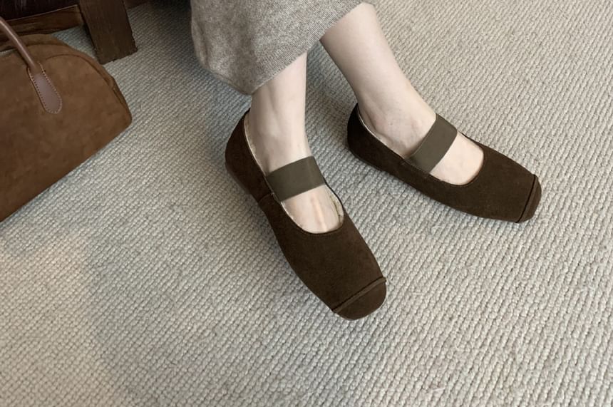 Plain Fleece-Lined Mary Jane Flats