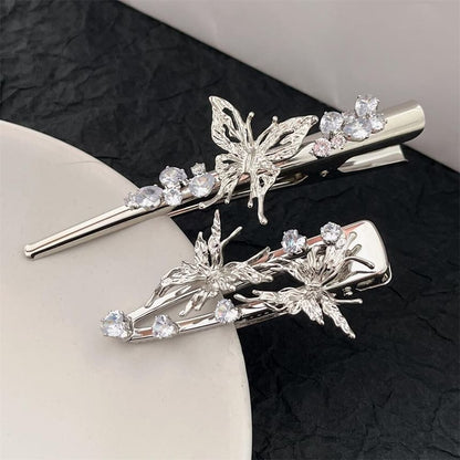 Butterfly Rhinestone Alloy Hair Clip (Various Designs)