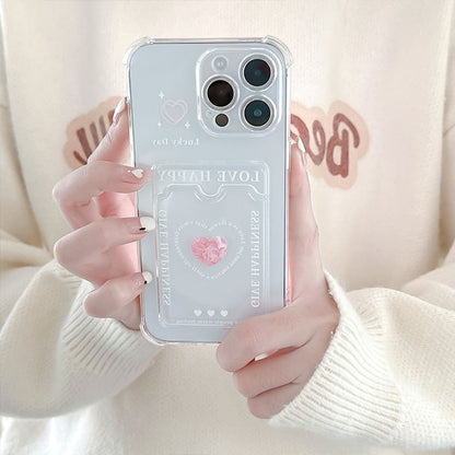 Heart Card Holder Phone Case