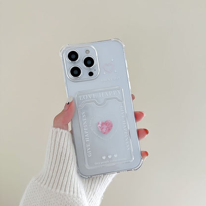 Heart Card Holder Phone Case