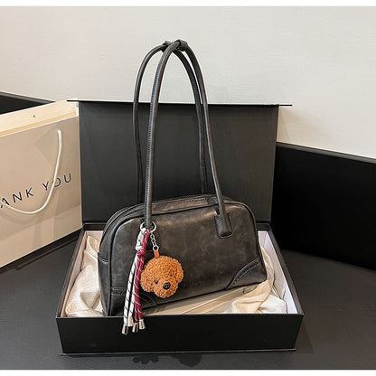 Charm Washed Leather Faux Bag Set Bowler /