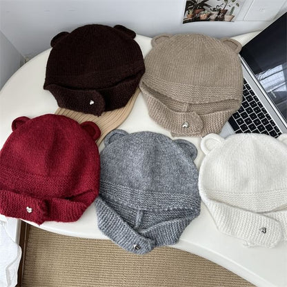 Ear Balaclava Bear Knit