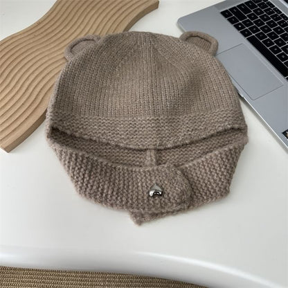 Ear Balaclava Bear Knit