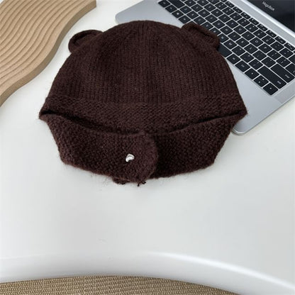 Ear Balaclava Bear Knit
