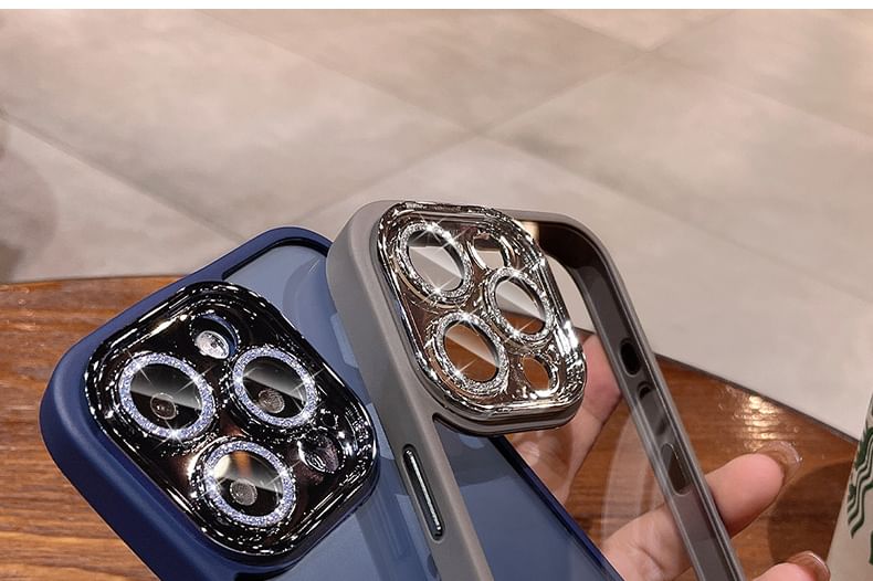 Phone Glitter Protection Case Lens